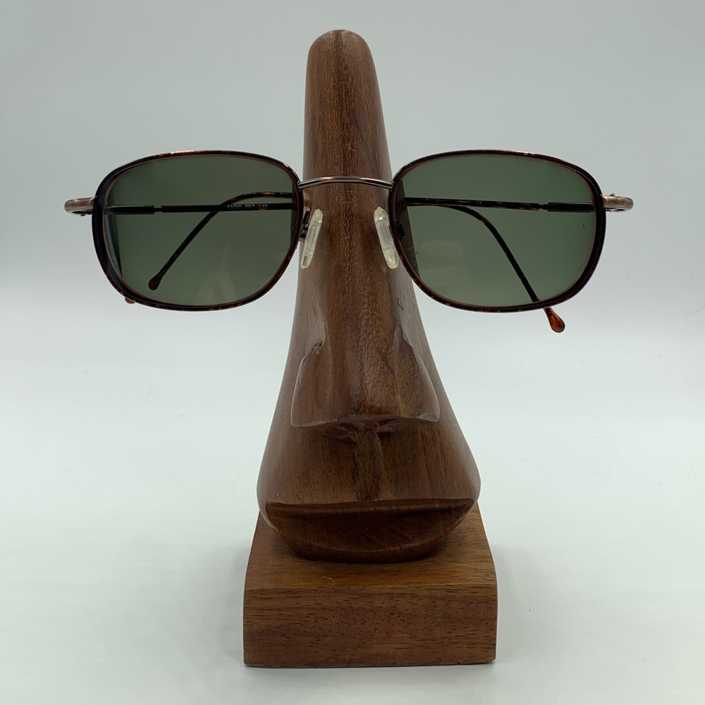 Vintage Fabio Brown Tortoise Oval Sunglasses